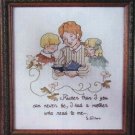 PDF FILE ONLY  my mother read to me  vintage cross Stitch Pattern