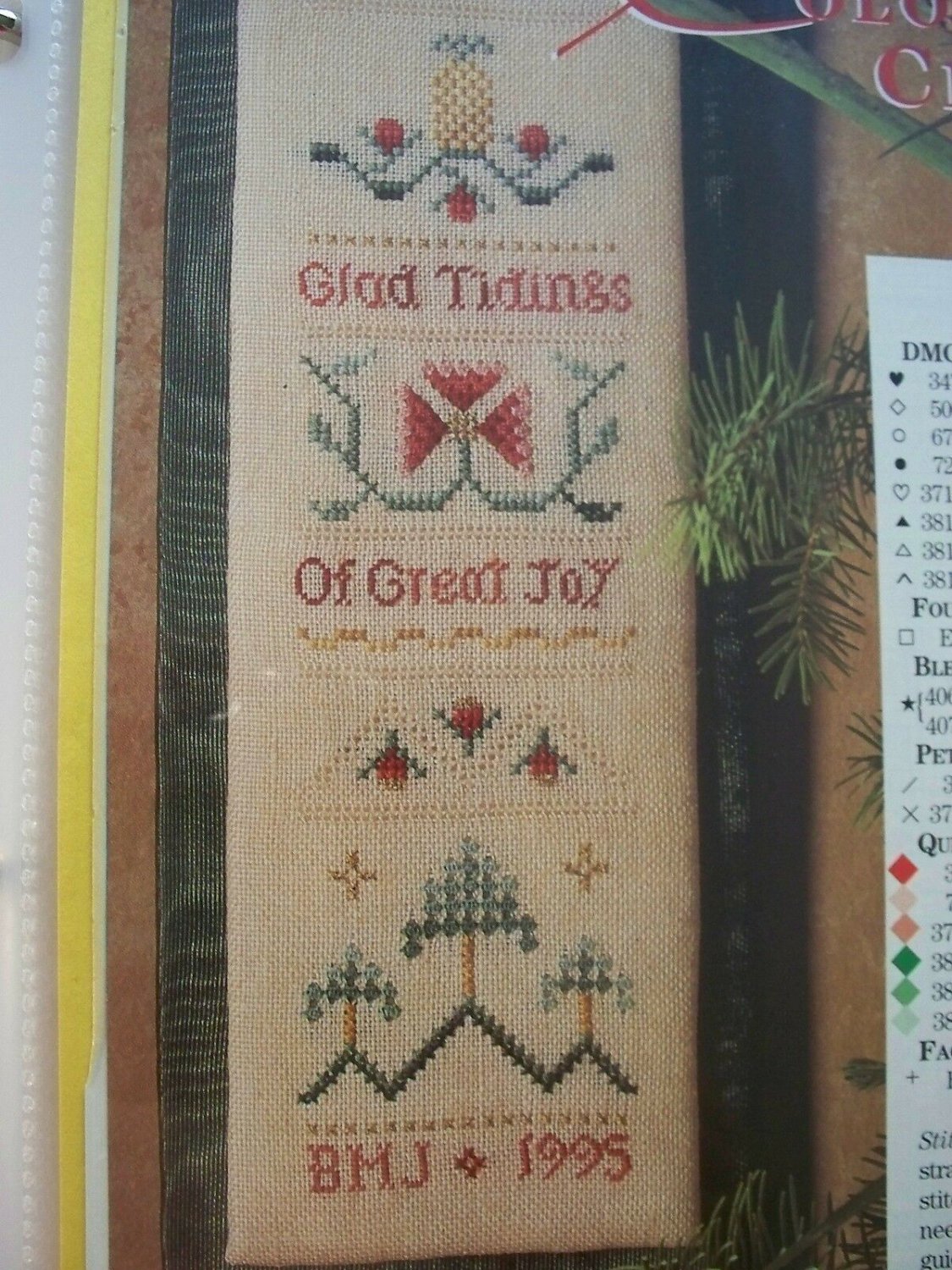 PDF FILE ONLY Colonial Christmas Welcome  Vintage Cross Stitch PATTERN