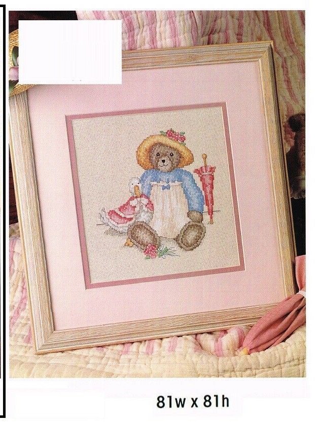 BEARY BEST FRIENDS & KINDRED SPIRITS VINTAGE CROSS STITCH PATTERN ONLY -