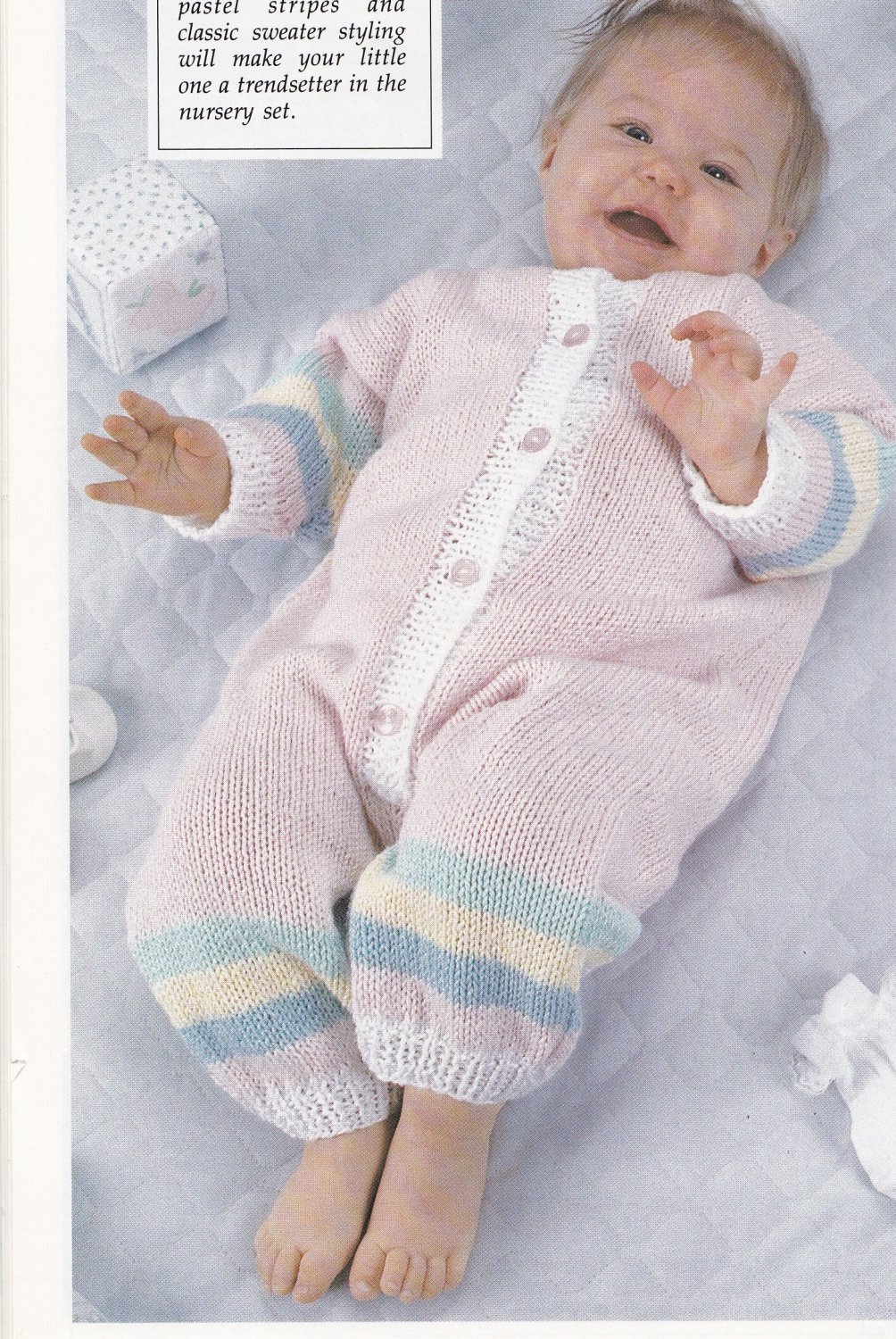 PDF FILE ONLY ROCK A BYE ROMPER VINTAGE CROCHET PATTERN