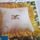 PDF FILE  ONLY  SISKIN FINCH PILLOW VINTAGE CROCHET PATTERN INSTRUCRIONS