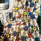 PDF FILE PRETTY Pansy Trellis Afghan vintage Crochet Pattern INSTRUCTIONS