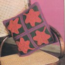 PDF FILE maple leaf pillow  vintage crochet pattern instructions only