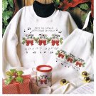 PDF FILE HOLLY DAY" COWS VINTAGE CROSS STITCH PATTRN INSTRUCTIONS