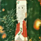 PDF FILE Tasseled Santa Christmas Ornament Cross Stitch Pattern