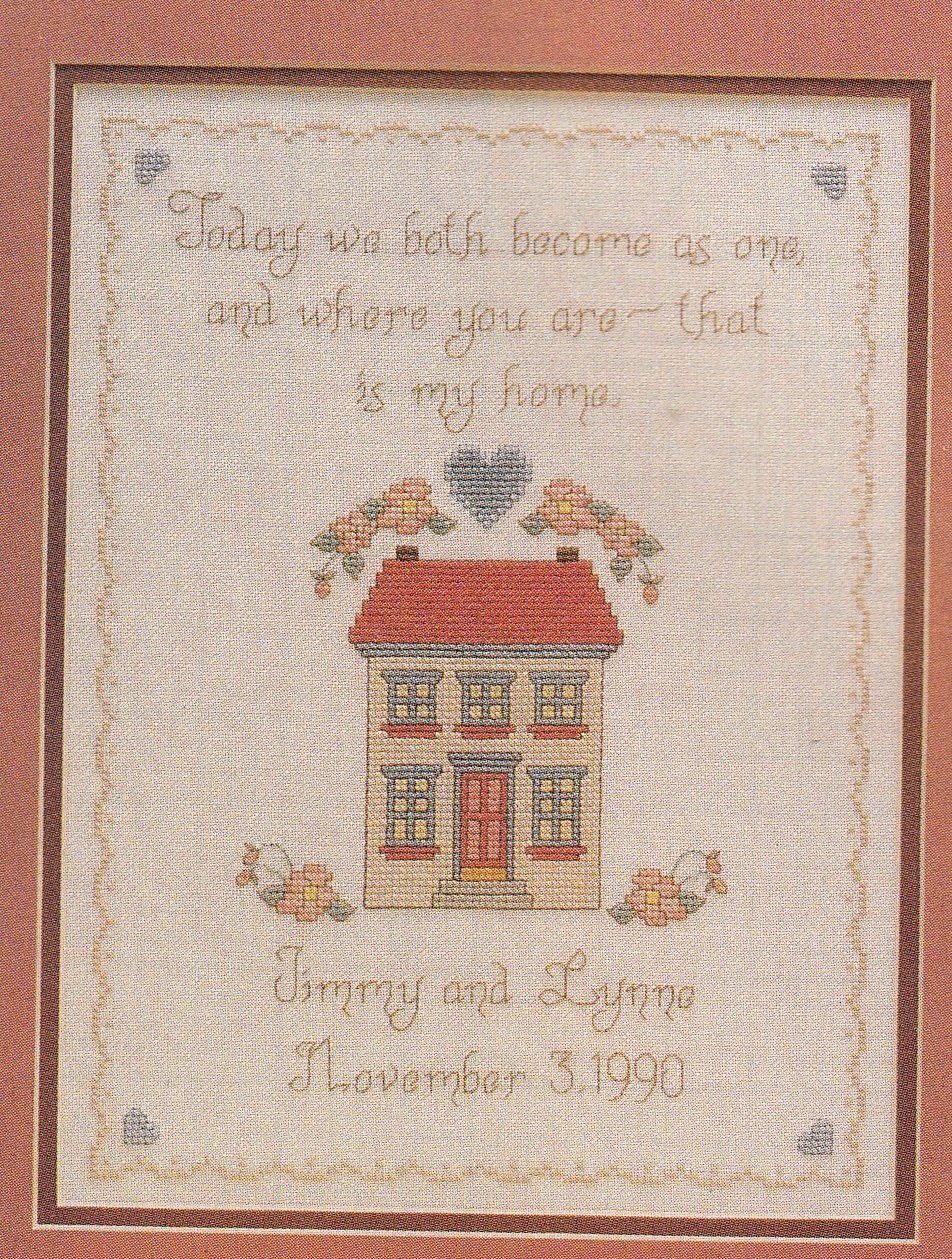 PDF FILE Wedding Today we become as one  Cross Stitch Pattern