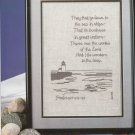 PDF FILE  DOWN TO THE SEA cross stitch pattern INSTRUCTIONS