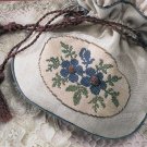 --PDF FILE--  VINTAGE  victorian floral bag CROSS STITCH PATTERN