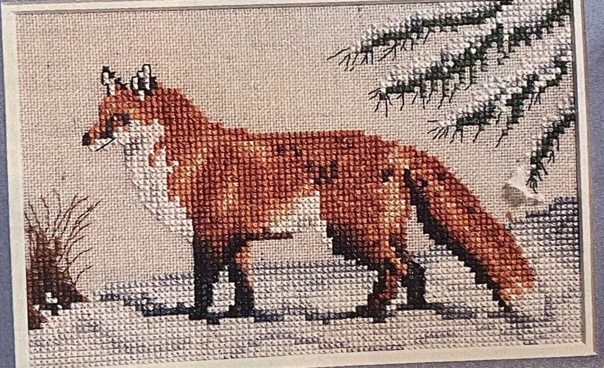 --PDF FILE -- WINTER ON FOXHILL VINTAGE CROSS STITCH PATTERN