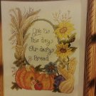 --PDF FILE ---Give Us This Day Our Daily Bread VINTAGE   CROSS STITCH PATTERN