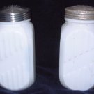 PR White Milk Glass Vitrock Tall Fire King Shakers