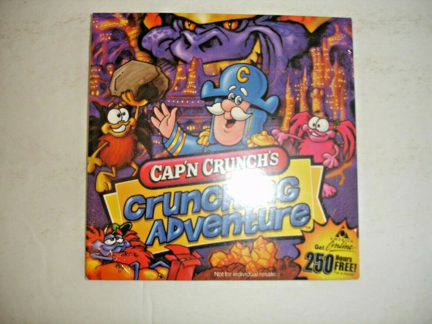 Cap’n Crunch’s Crunchline Adventure Collectable CD-Rom NEW Vtg 1999 Cereal Toy 