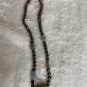 Faceted Glass and Jade Bead Necklace