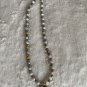 Faceted Stone and Silver Beaded Necklace