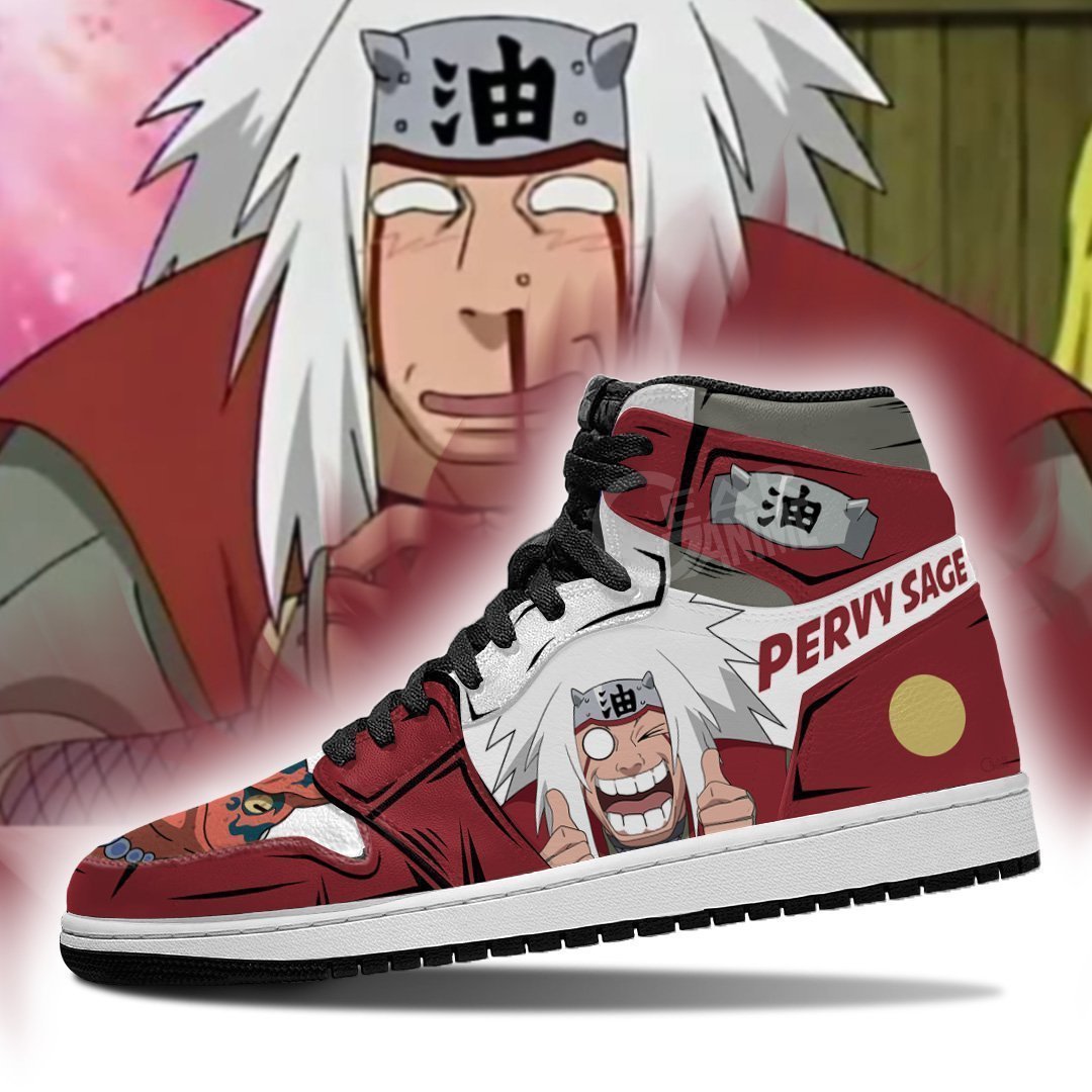 Naruto Jiraiya Shoes Funny Face Costume Boots Naruto Anime Sneakers