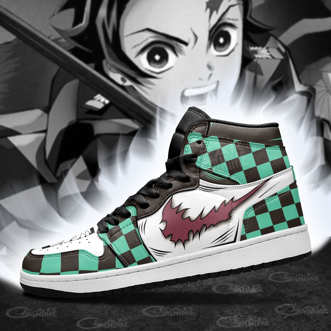 Tanjiro Kamado Sneakers Demon Slayer Custom Anime Shoes