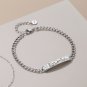 Birds and Roses S925 Sterling Silver Couple Bracelet Fashion Design Hand Jewelry