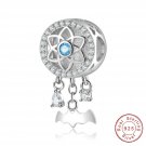 European S925 Sterling Silver DIY Charm  AAA CZ Bat Halloween For Women Bracelet