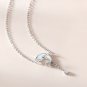 925 Sterling Silver Dolphin Necklace Women Clavicle Chain Day Fritillary Pendant