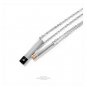 Stainless Steel Couples Necklace Square Columns charm With AAA CZ For Boy/Girl