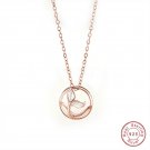 S925 Sterling Silver Mermaid Necklace Fishtail Pendant Fritillary Clavicle Chain