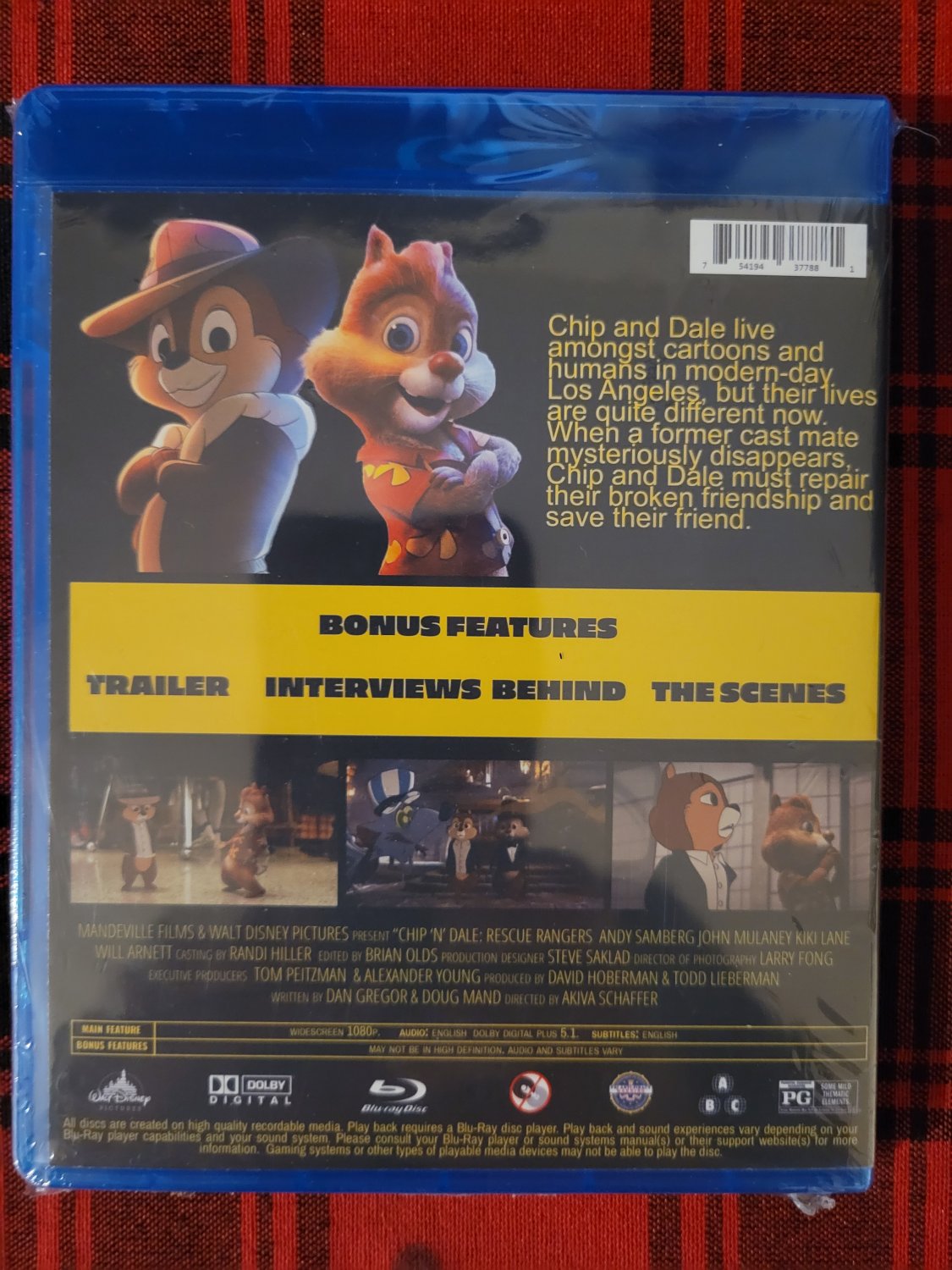 Chip ''n' Dale Rescue Rangers (Blu-ray) 2022 Comedy/Adventure