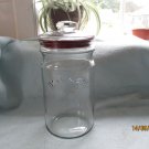 Large Vintage Kilner Glass Storage Jar Press On Lid