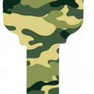 Key Blanks. Camouflage KW1 Kwikset house key blank.