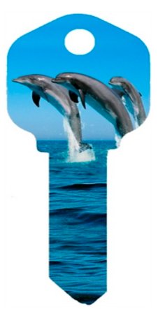 Key Blanks. Dolphins on the beach KW1 Kwikset Key Blank.