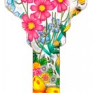 Key Blanks. Wild Flower image printed key blank.