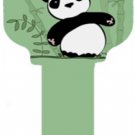 Key blanks. Panda image printed on a key blank.