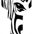 Key Blanks. Zebra image printed on key blank.