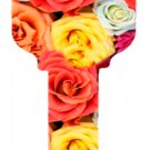 Key Blanks. Mixed Roses image printed on a key blank.