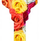 Key Blanks. Mixed Roses image printed on a key blank.