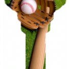 Key Blanks. Baseball image printed on a key blank.