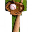 Key Blanks. Baseball image printed on a key blank.