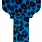 Key Blanks. Cheetah image printed on a key blank.