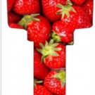 Key Blanks. Strawberries image printed on a key blank.