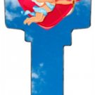 Key Blanks. Cupid image printed on a key blank.