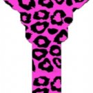 Key Blanks. Pink Leopard image printed on a house key blank.