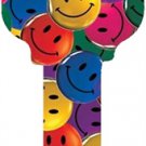 Key Blanks. Happy Faces image on house Key Blank