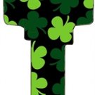 Key Blanks. Green Clover Leaf image on house Key Blank Key Blanks. Green Clover Leaf image on house Key Blank