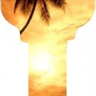 Key Blanks. Hawaii Beach Sunset image on house Key Blank