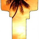 Key Blanks. Hawaii Beach Sunset image on house Key Blank