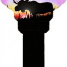 Key Blanks. Moose image on house Key Blank