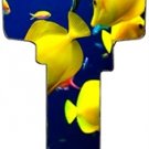 Key Blanks. Fish image on house Key Blank