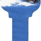 Key Blanks. Beach image on house Key Blank