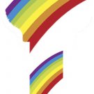 Key Blanks. Rainbow image on house Key Blank
