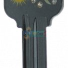 Key Blanks. Diva Moon & Stars image on house Key Blank