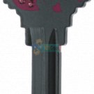 Key Blanks. Diva Hearts image on house Key Blank